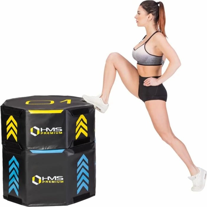 Set bokse plyometrike HMS për të gjithë, shumëngjyrëshe
