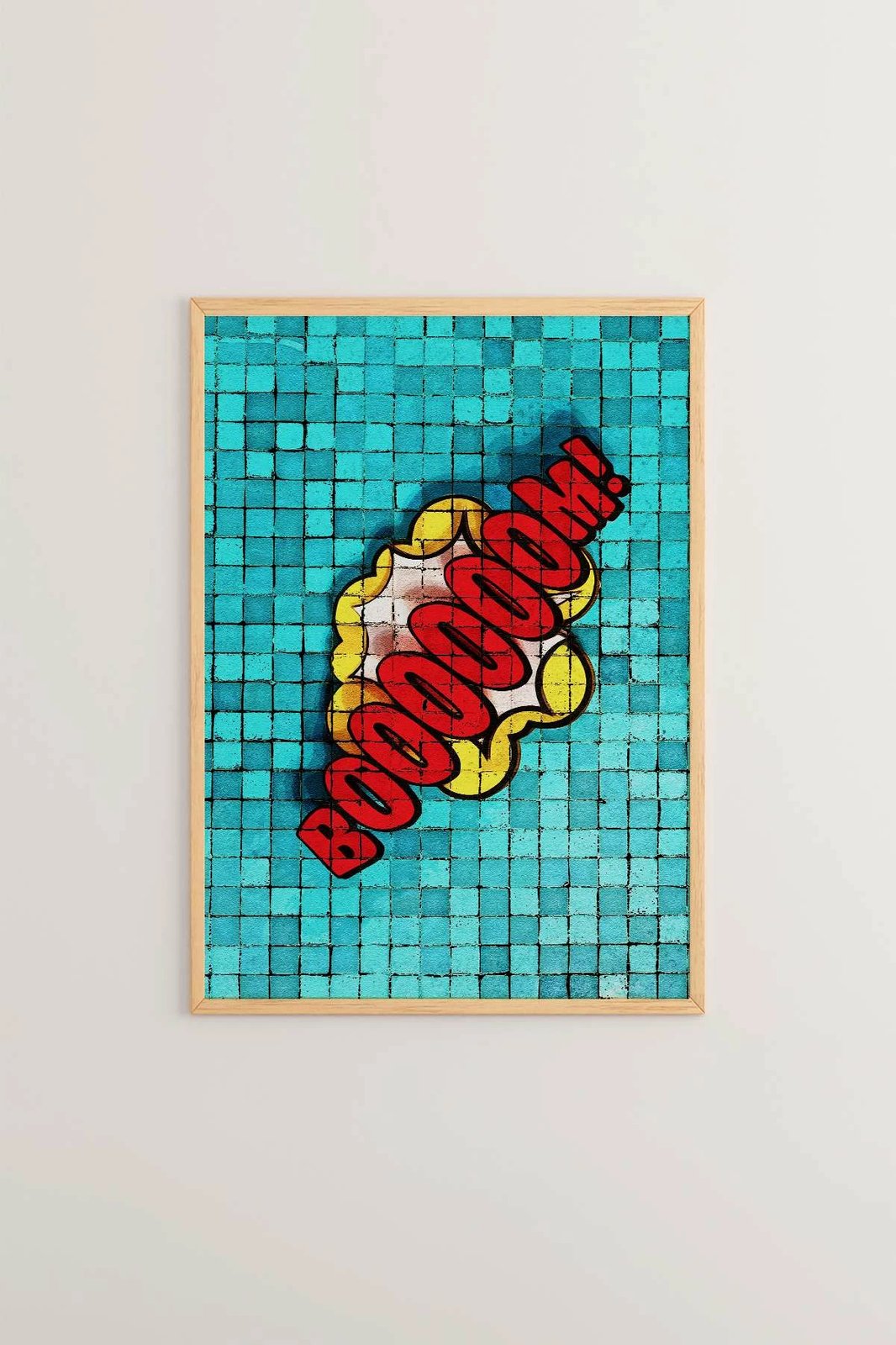 Pikturë dekorative me kornizë, Wallity Popmosaıc8, shumëngjyrëshe, 33x48cm