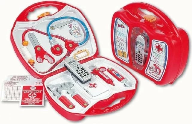 Set doktorësh lodër Klein 4350 me celular, kuqe