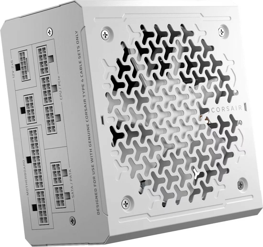Furnizues energjie ATX, Corsair RM1000e, 1000 W 80 Plus Gold, plotësisht modular ATX 3.1, i bardhë