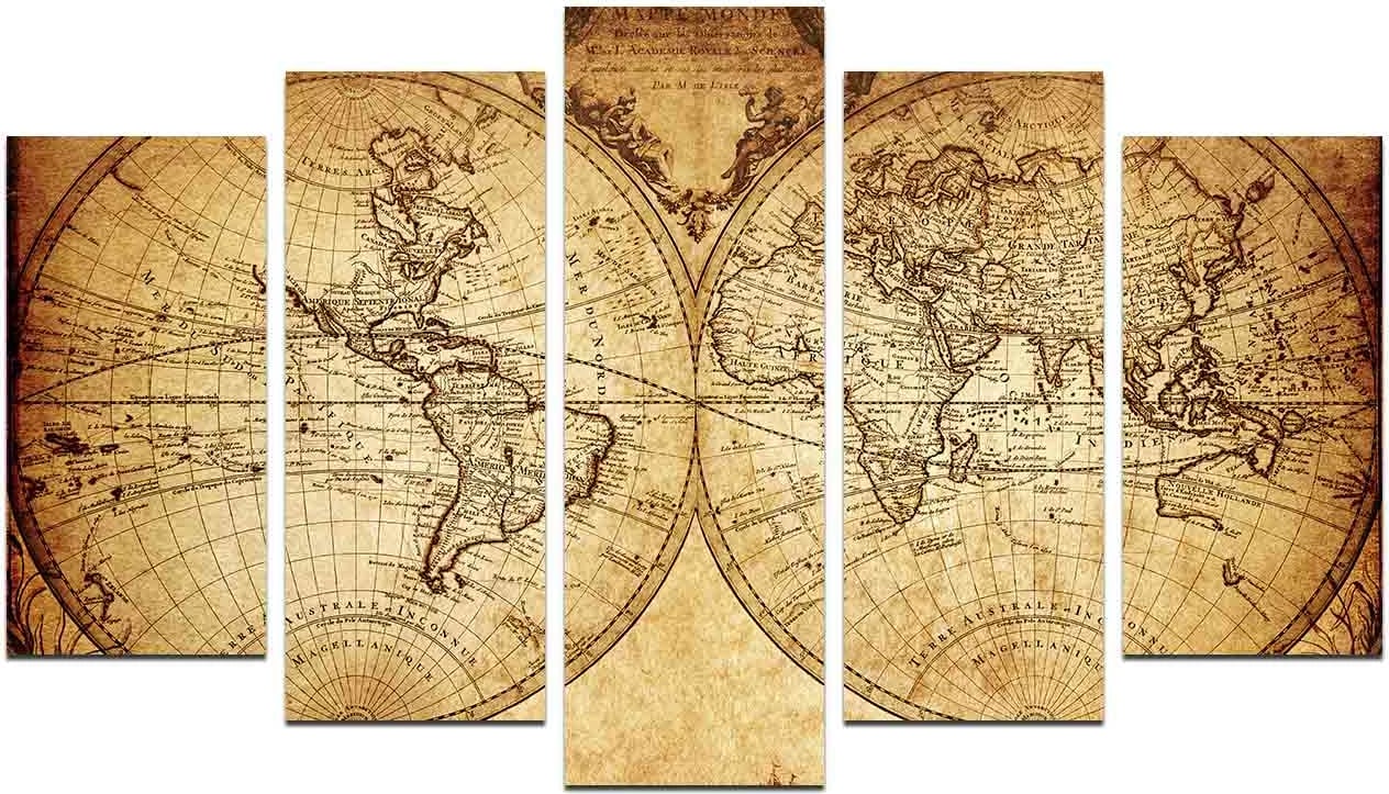 Pikturë dekorative MDF, 5 pjesë, Wallity, 5M-22