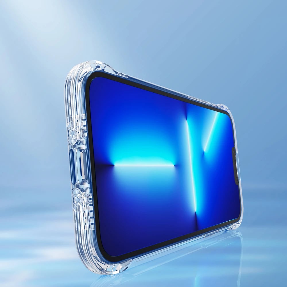 Mbështjellës Joyroom Defender Series JR-BP954 për iPhone 13, transparent, me qëndrim