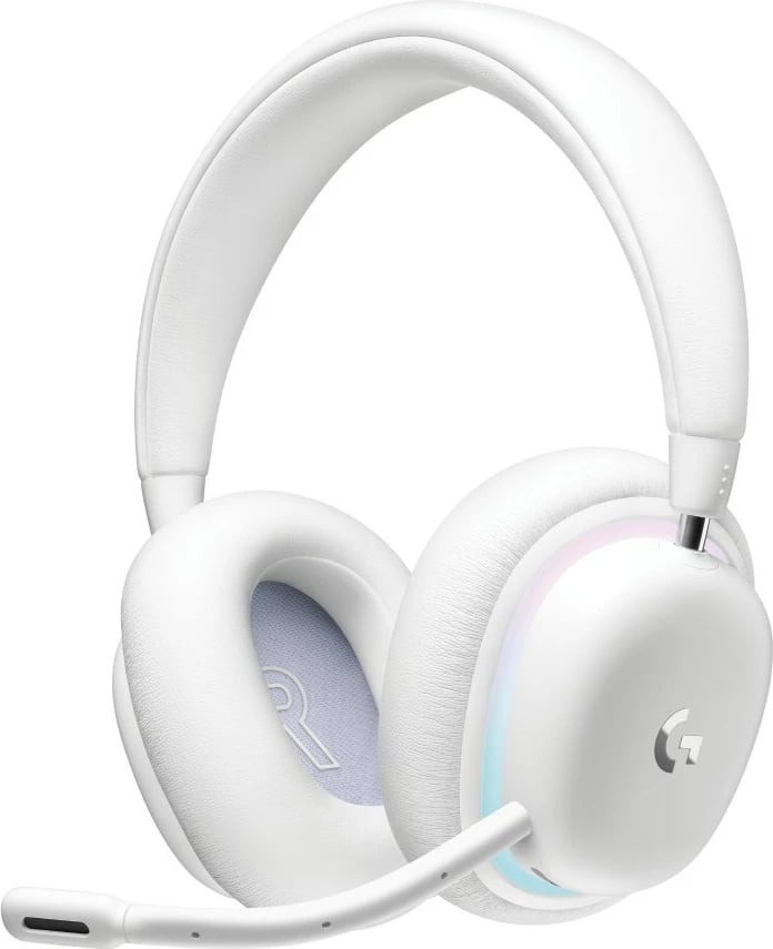Kufje Logitech G735 wireless Bluetooth/LIGHTSPEED, full size, white mist