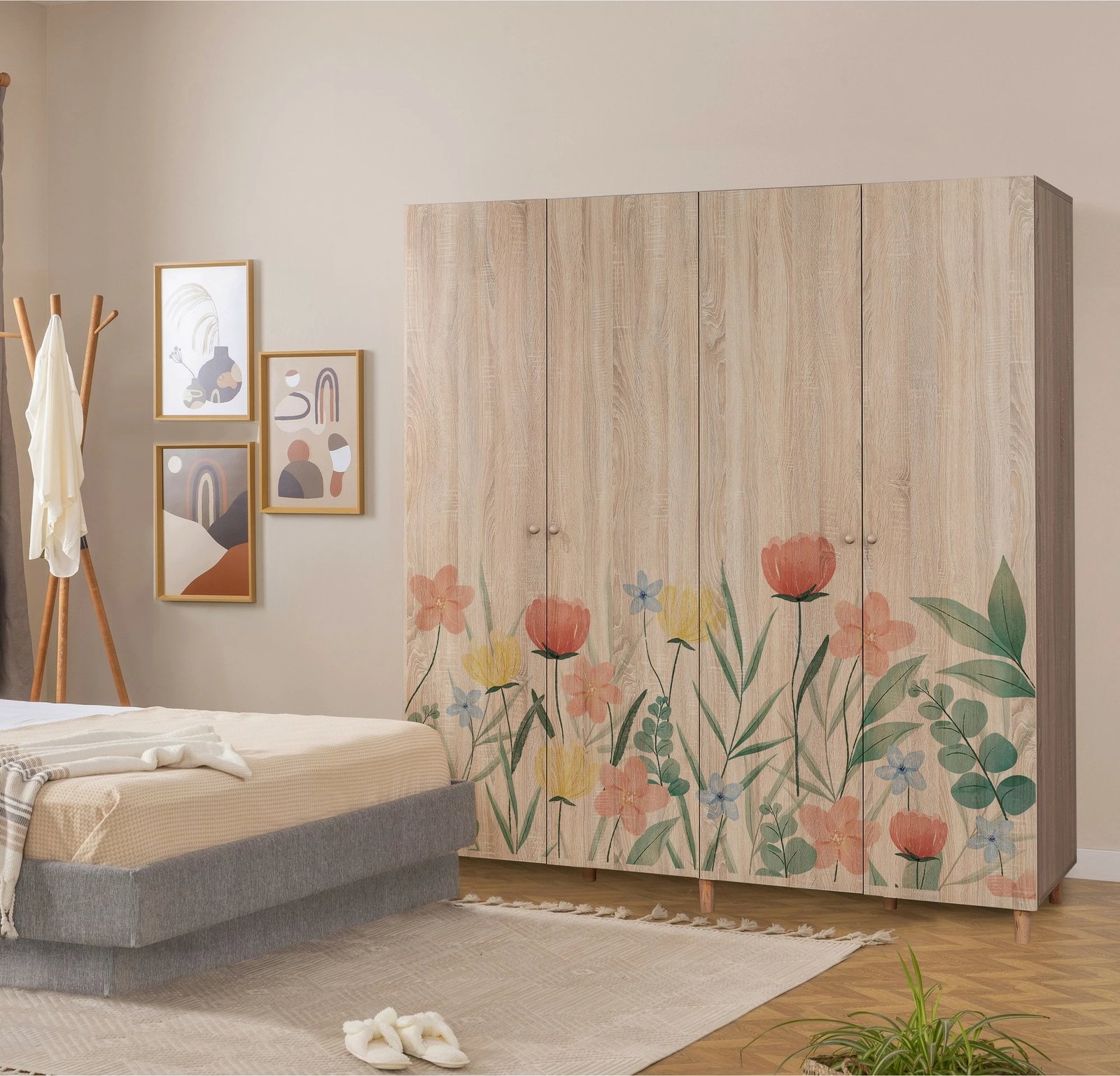 Dollap Sonomo me lule, Skye Decor, Loni 4 -915