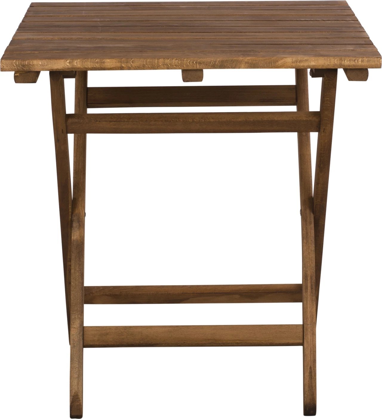 Tavolinë regjisori Limnos 70x70x75cm dru i fortë ngjyrë arre FH5648.01