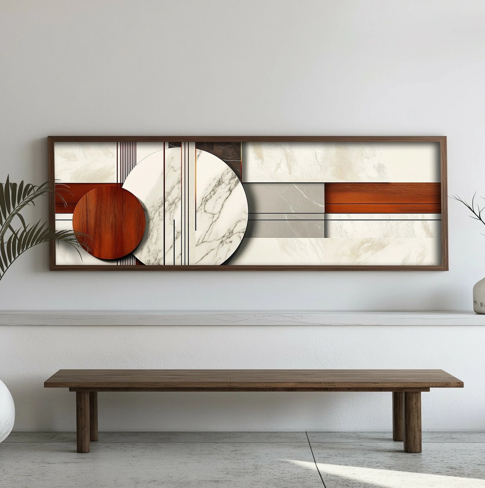 Pikturë dekorative me kornizë MDF, Wallity, EMR031