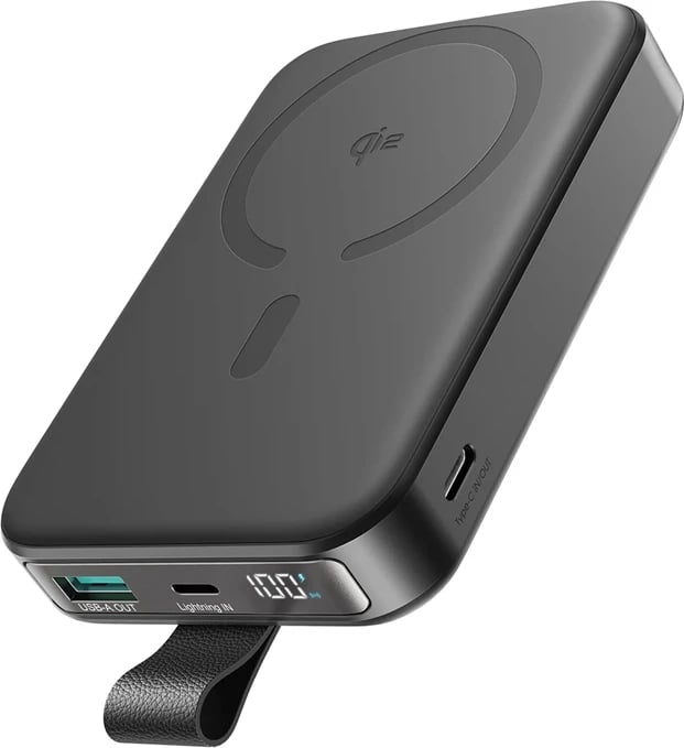 Powerbank Joyroom JR-PBM11, 10000 mAh, 22.5W, wireless, me mbajtëse, e zezë