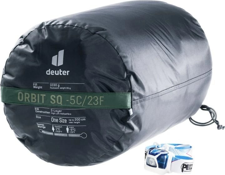 Thes gjumi Deuter Orbit SQ +6, sintetik, 200 cm, jeshil