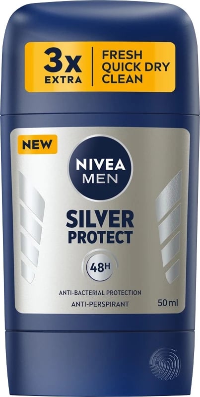 Deodorant stick Nivea Men Silver Protect për meshkuj 50ml