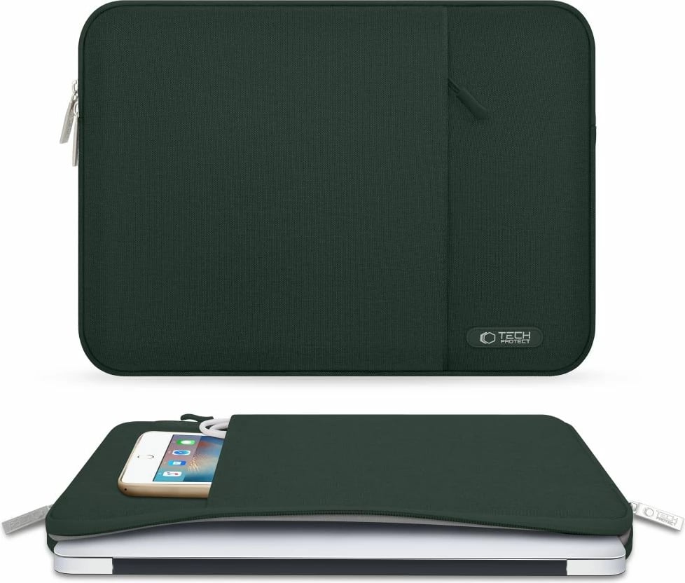 Mbështjellës laptopi Tech-Protect Sleevy 15-16, i gjelbër