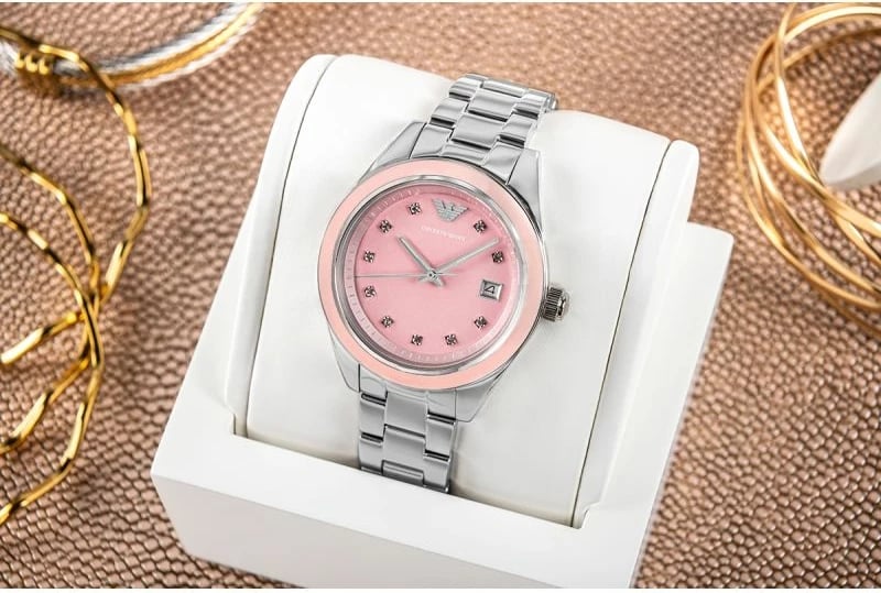 Orë dore për femra Emporio Armani, argjend