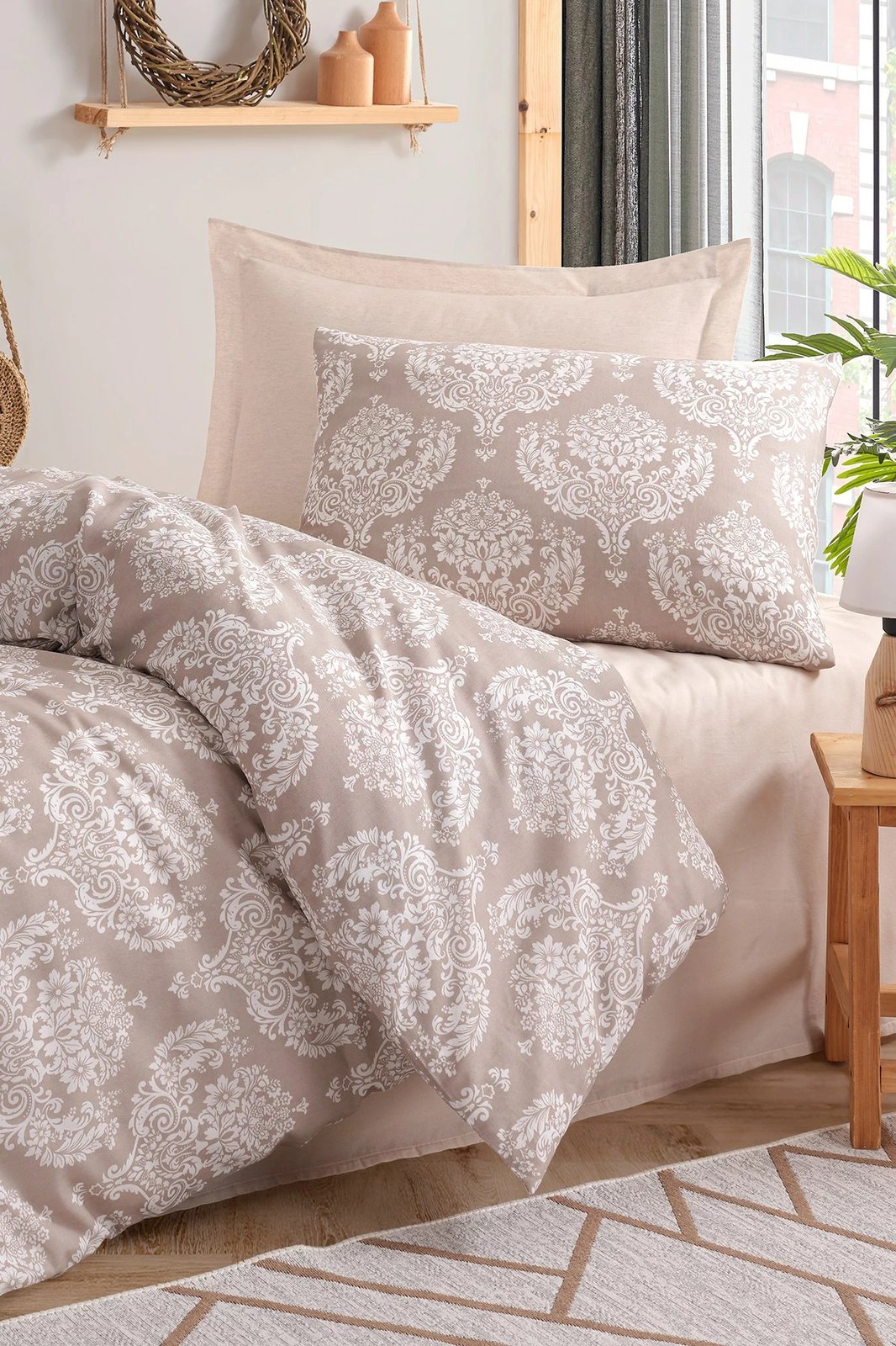 Set mbulesë për jorgan, njësh, ngjyrë kafe, L'Essentiel Linge de Maison, Post