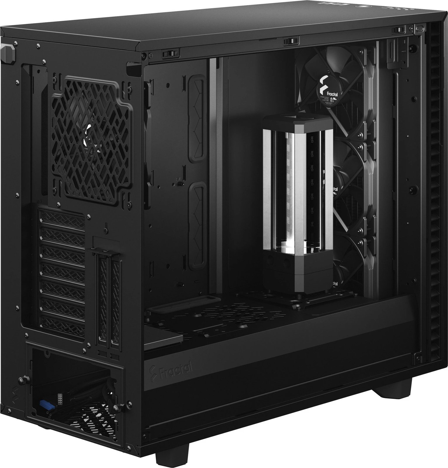 Kasë Fractal Design Define 7, Midi Tower, ATX, EATX, micro ATX, Micro-ITX, e zezë Kasë Fractal Design Define 7, Midi Tower, ATX, EATX, micro ATX, Micro-ITX, e zezë