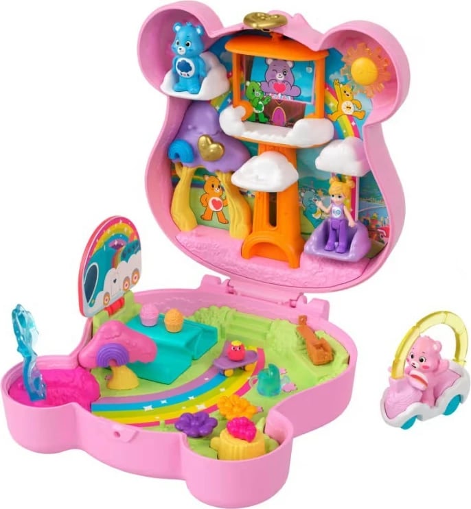 Set lodrash Polly Pocket Care Bears, Mattel JCC14, plastikë, për fëmijë, rozë
