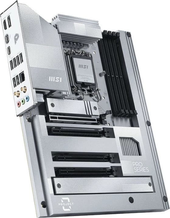 Pllakë amë MSI PRO Z890-S WIFI PZ, Intel, LGA 1851, 256 GB, DDR5-SDRAM, Argjendtë/Bardhë