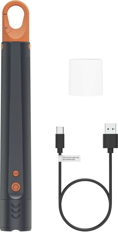 Elektrik dore Hama 228607 1200 lm 300 m zoom i rikarikueshëm IP44 USB-C, e zezë