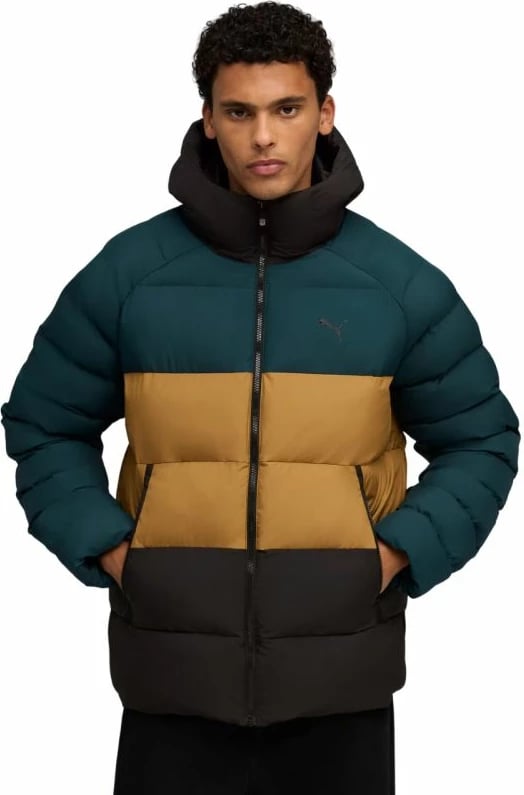 Jakne për meshkuj Puma, jeshile-kafe-e zezë