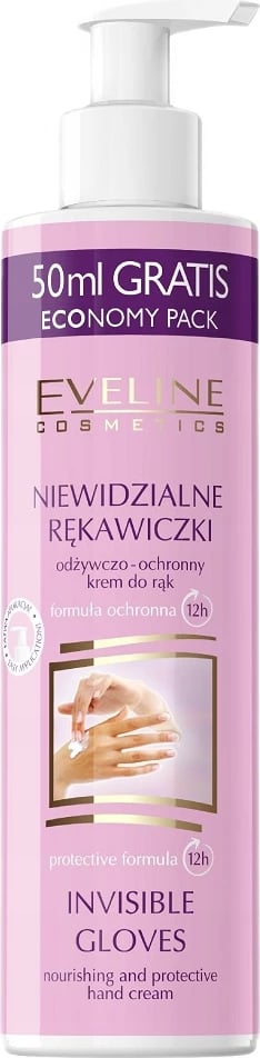 Krem për duar për femra Eveline Cosmetics Invisible Gloves Nourishing and Protective, 245ml