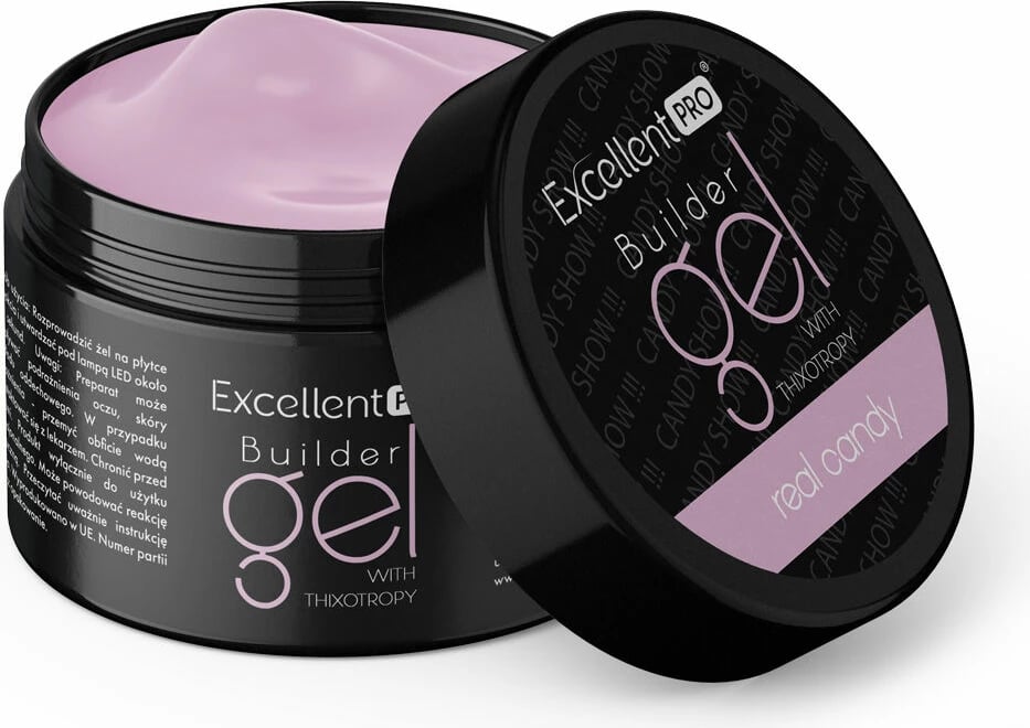 Xhel ndërtues për femra Excellent PRO With Thixotropy Real Candy, 50g