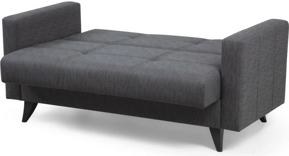 Divan krevate 2-vendësh, Polya, ngjyrë gri e errët