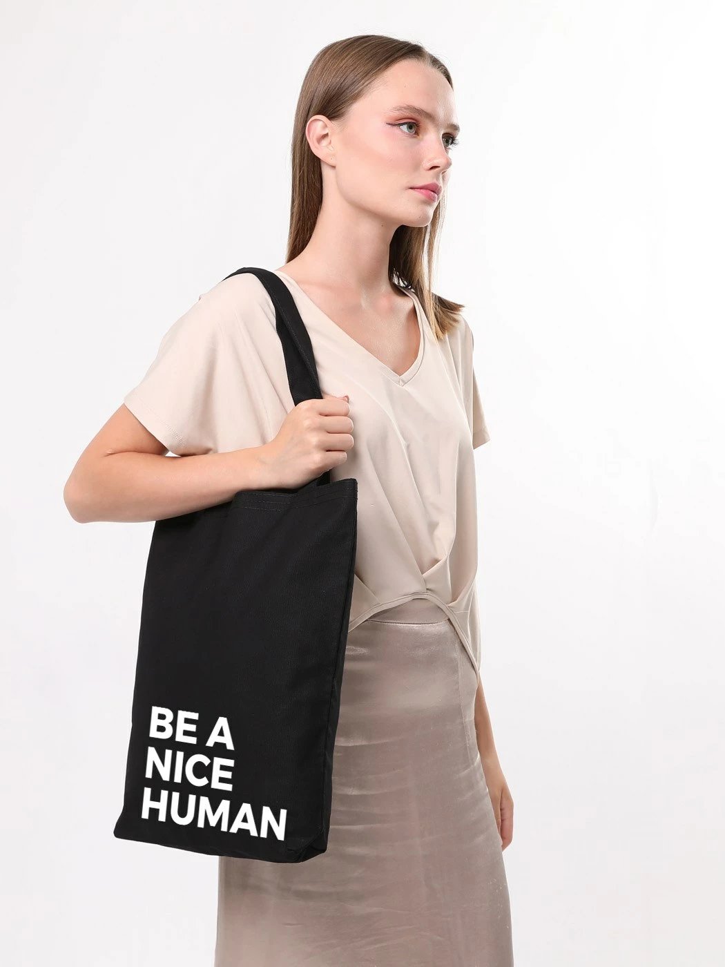 Qese tote Zoozie Bags, 1437, e zezë, 35x40x8cm