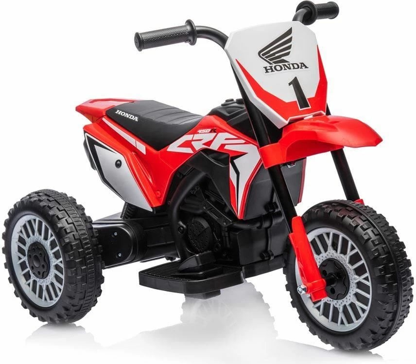motoçikletë elektrike për fëmijë, Baby Mix, Honda CRF 450R, tre rrota, e kuqe