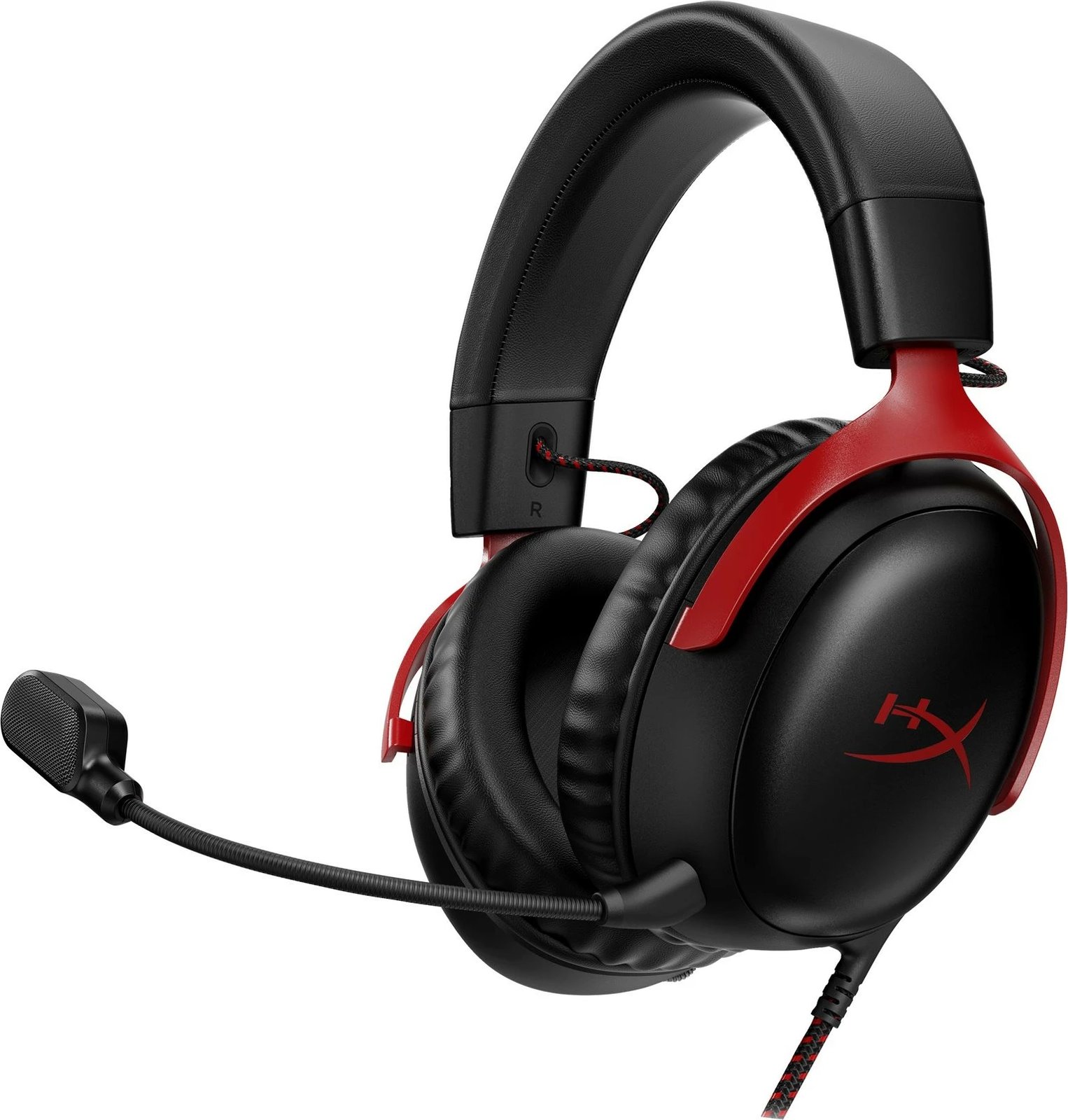 Kufje HyperX Cloud III – USB, 3.5mm, të zeza/kuqe