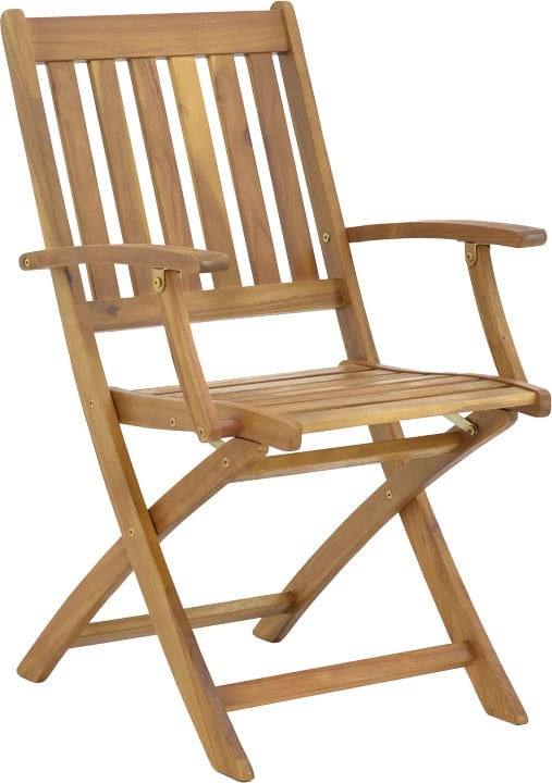 Tavolinë me 2 karrige Mobie-Carpuva set prej 3 copash, palosëse, dru akacie natyral D70x74cm