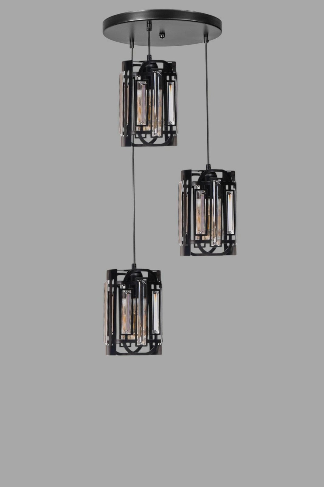 Llambë tavani Opviq, e zezë, 3 copa, 9044-3