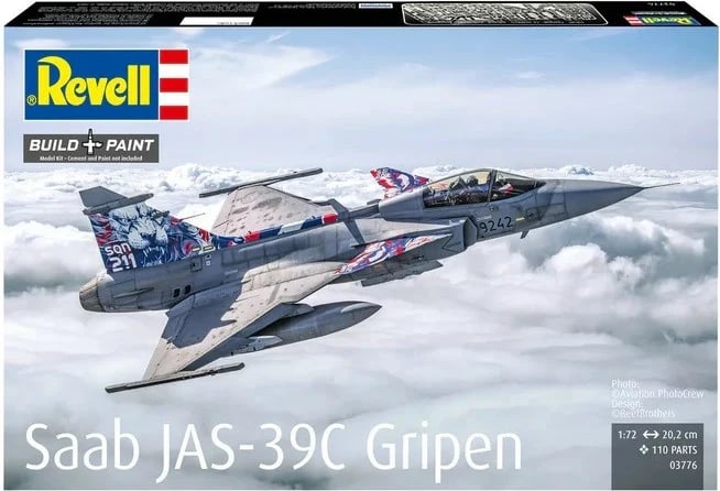 Model plastik avion Saab JAS 39C Gripen Revell 1:72 Model plastik avion Saab JAS 39C Gripen Revell 1:72