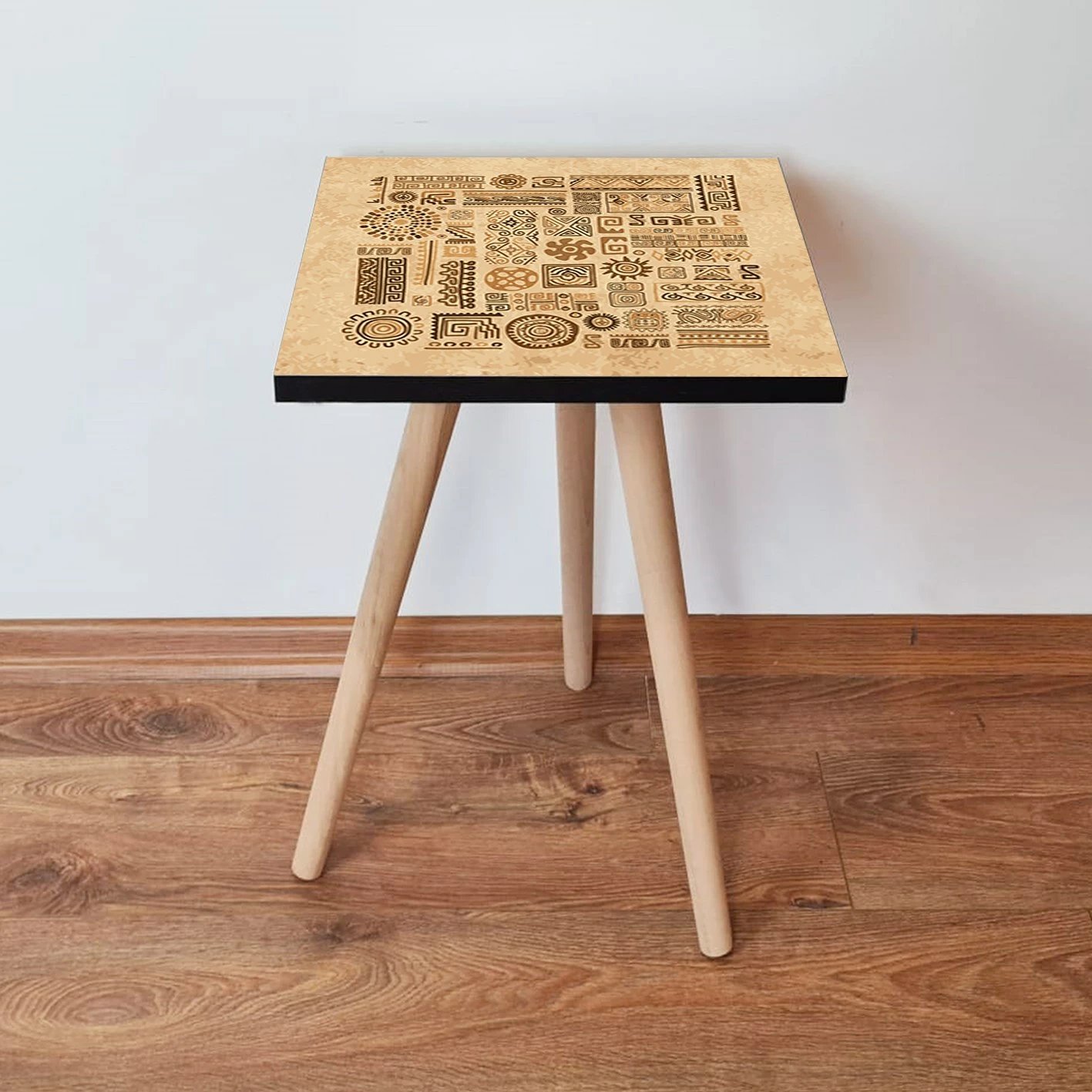 Tavolinë anësore Skye Decor, Shp153, ngjyrë camel