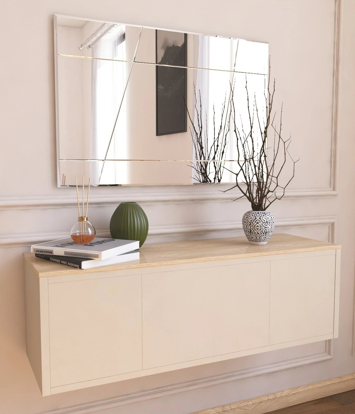 Pasqyrë Hanah Home, Akol, e bardhë