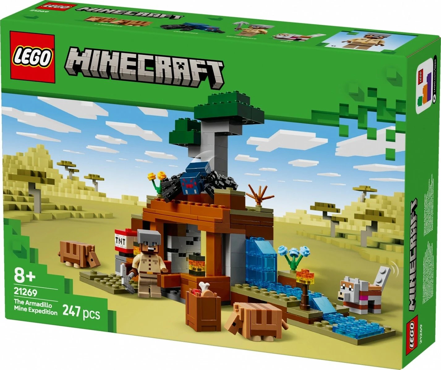 Set LEGO Minecraft 21269 Expedition to the Armored Mine, 247 pjesë, plastikë