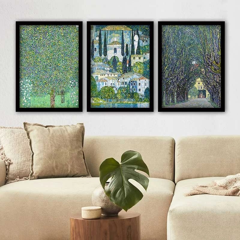 Pikturë dekorative me kornizë (3 copë), Wallity, 3SC_UN3848003 _3545