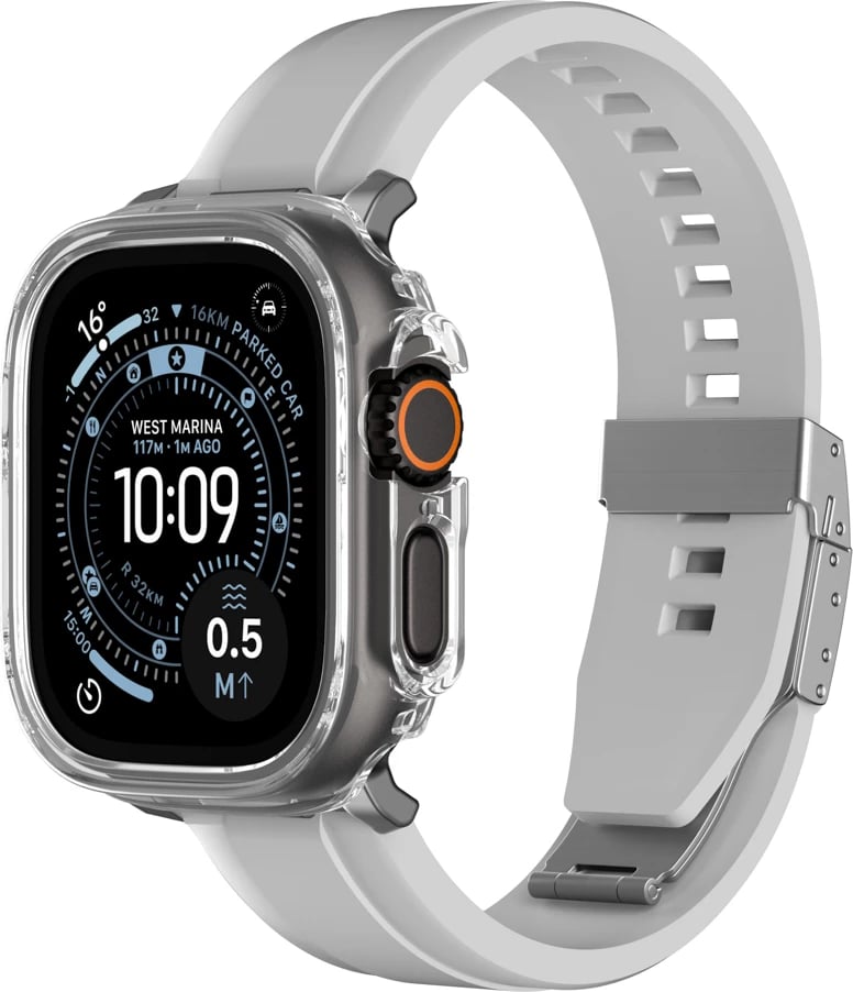 Mbështjellës mbrojtës për smartwatch, AmazingThing Minimal, për Apple Watch Ultra 3 49 mm, transparent