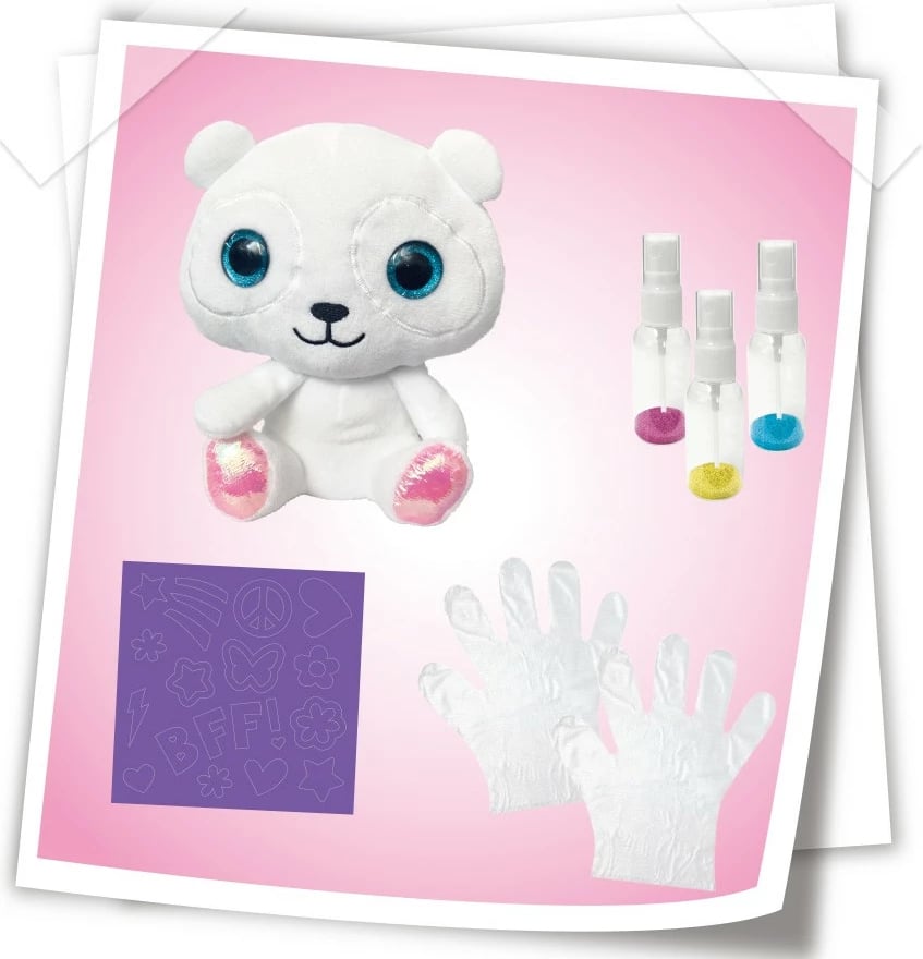 Set kreativ për ngjyrosje maskote panda Stnux STN7878, shumëngjyrësh