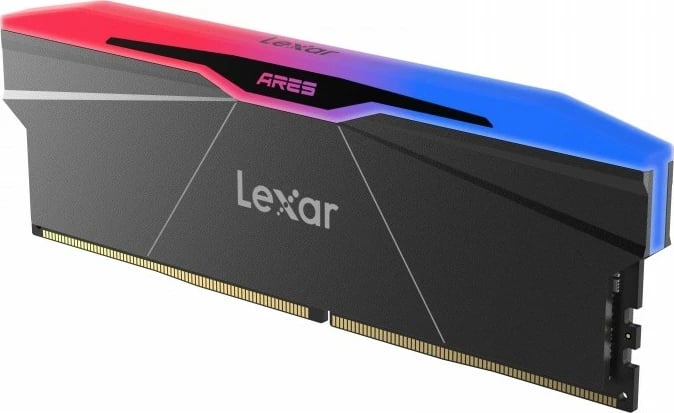 RAM Memorje Lexar ARES RGB Black DDR5, 32GB (2x16GB), 6000 MHz, CL28, me ndriçim RGB, Set