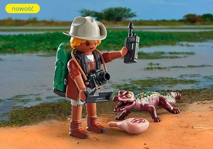 Set figurina Playmobil Special Plus 71168 eksplorues me aligator, 9 pjesë