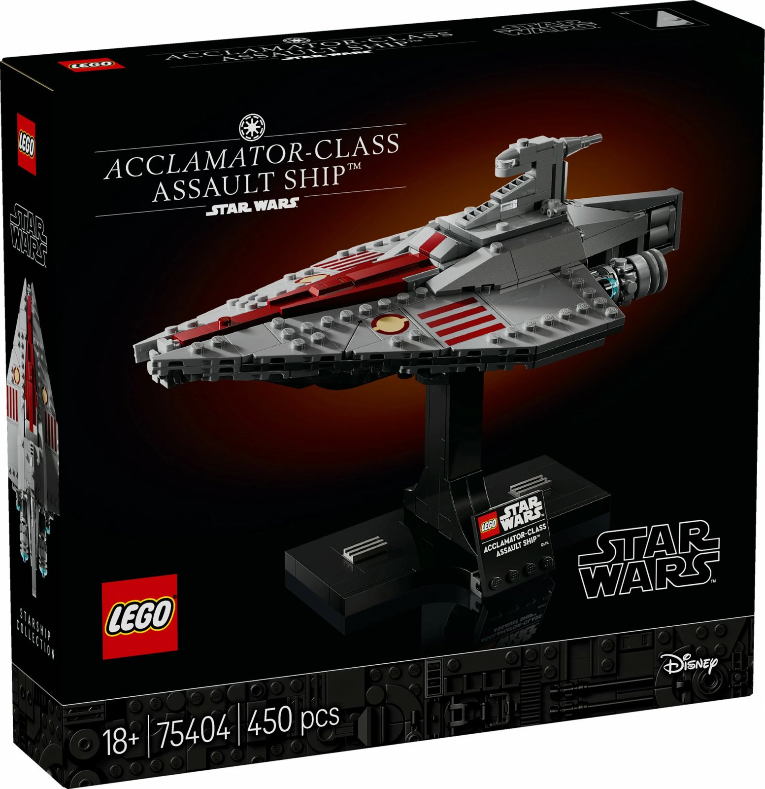 Set ndërtimi LEGO Star Wars 75404 Acclamator-Class Assault Ship, 450 pjesë, multikolor