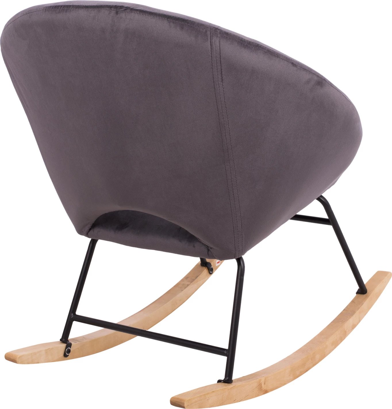 Karrige lëkundëse kadifeje Paulina FH8399.01, gri, 76x86x76cm