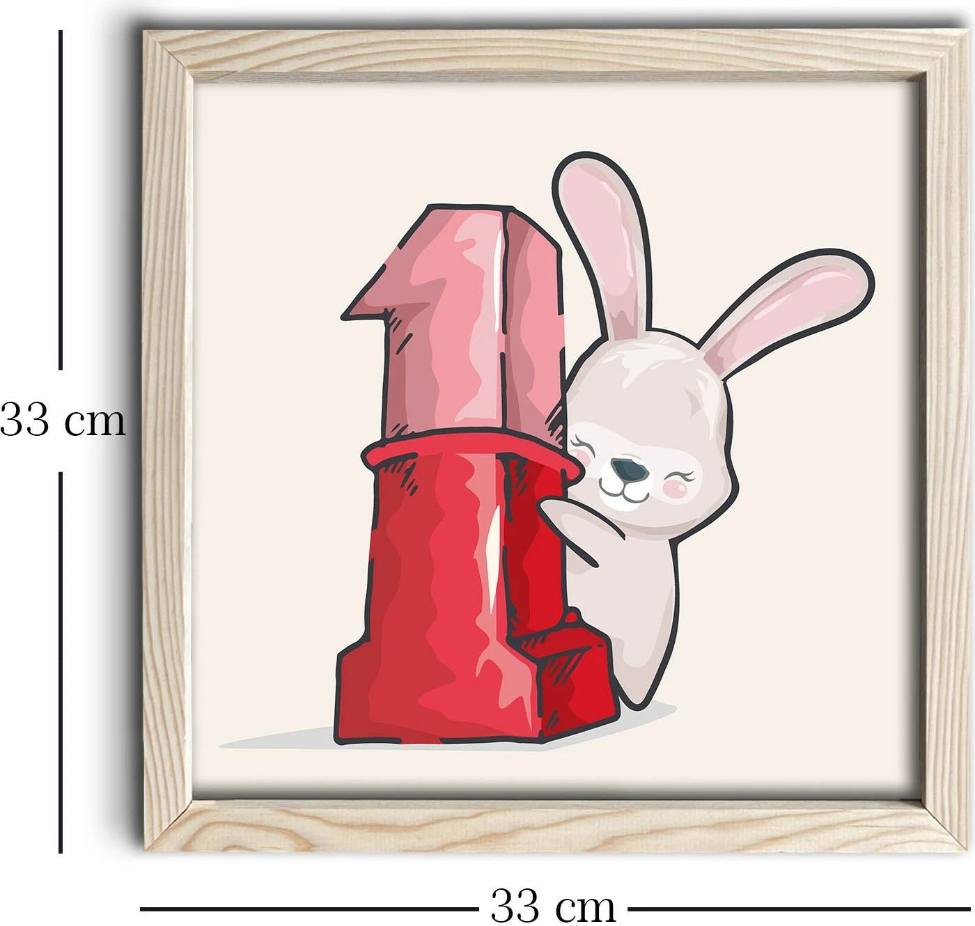 Pikturë dekorative MDF me kornizë, Wallity, 3333KCT-002, 33x33cm