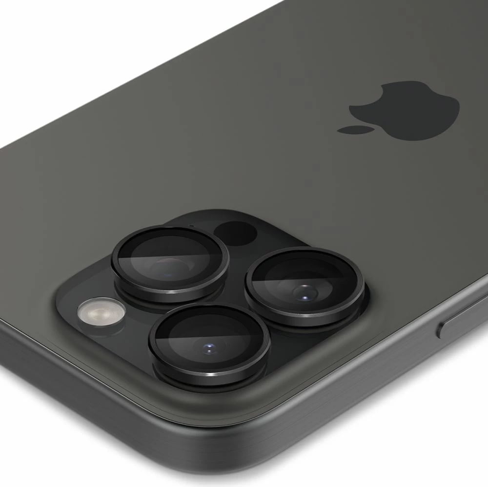 Mbrojtës xhami për kamerë Spigen Glas.tR EZ Fit Optik, për iPhone 14 Pro / Pro Max / 15 Pro / Pro Max / 16 Pro / Pro Max, 2 copë, Zi