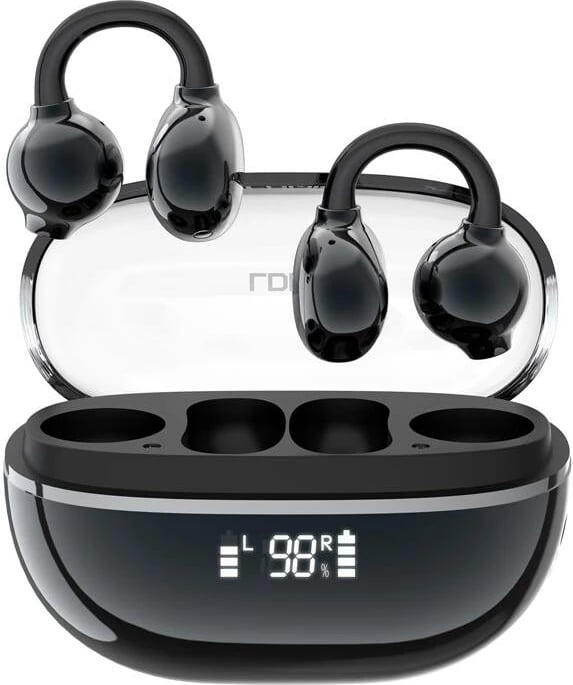 Kufje TWS LDNIO T08, in-ear, Bluetooth 5.4, me kuti karikimi, IPX4, Kaltër e errët