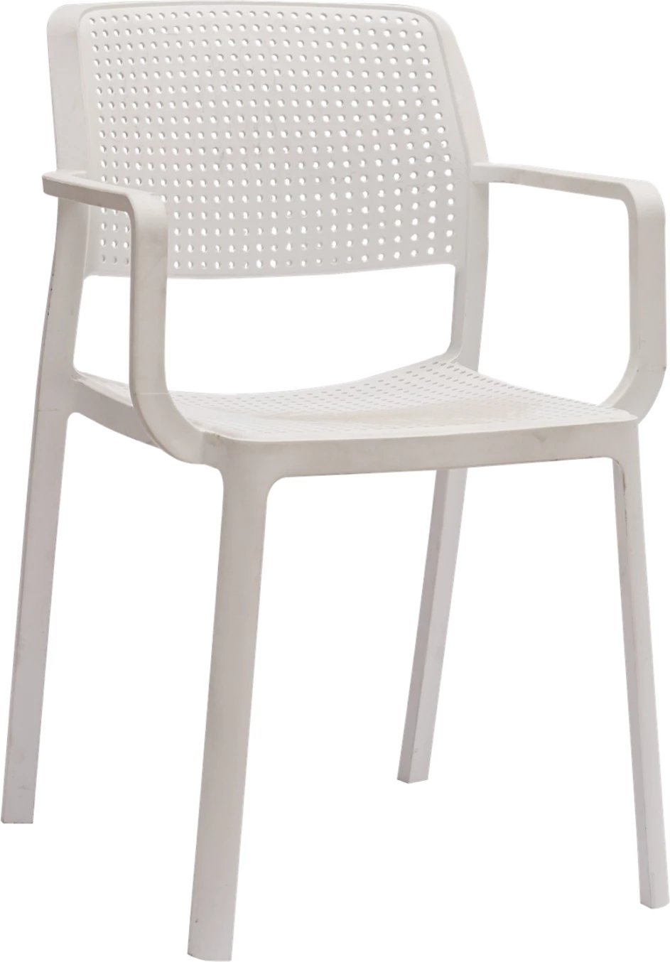 Karrige për jashtë COMFEE FH6102.01 polipropileni e bardhë 54x57x83H cm
