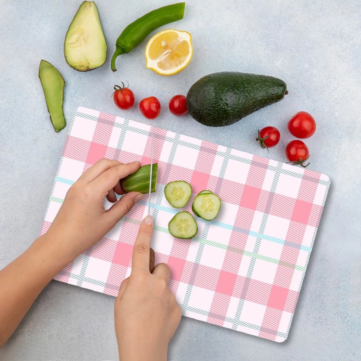 Dërrasë prerëse prej xhami të temperuar, shumëngjyrëshe, Hermia Ckt85 - 3040, 30x40cm