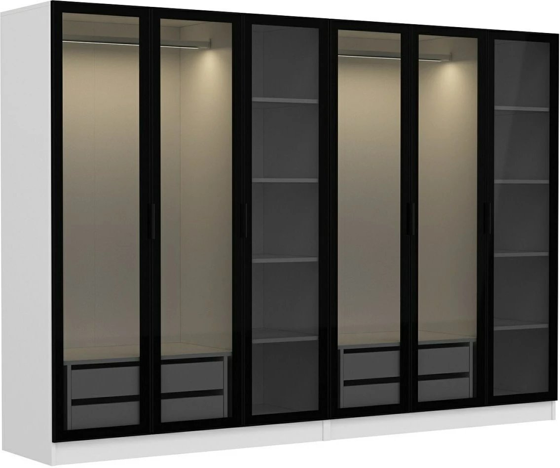 Dollap Skye Decor, i bardhë e i zi, Kale - 6664