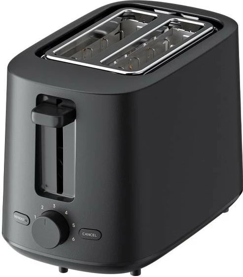 Toster Xiaomi, 2 feta, 6 nivele pjekje, 930W, plastikë, i zi