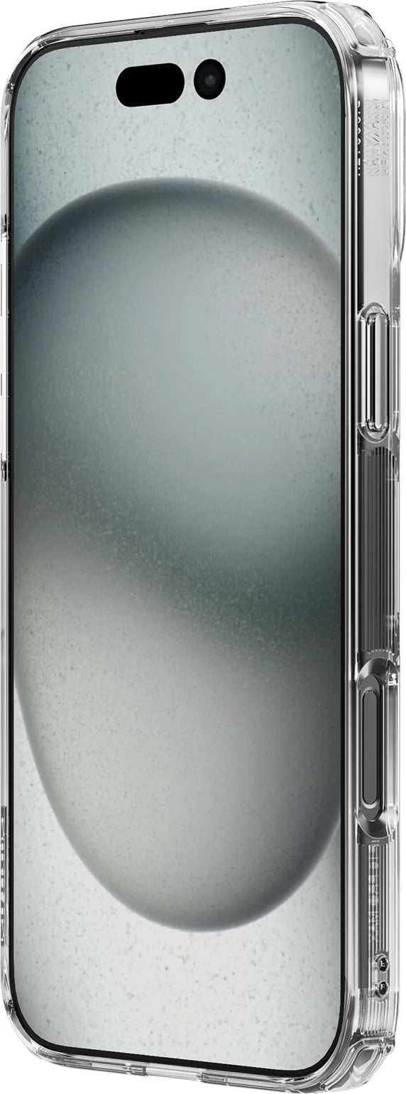 Mbështjellës Nillkin Nature Pro për iPhone 16, transparent dhe bardhë