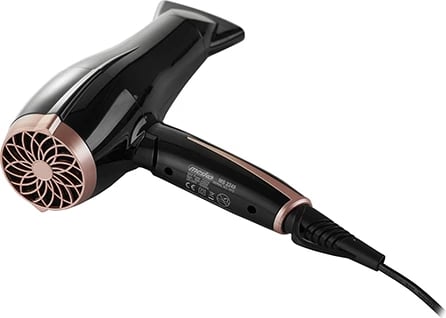 Tharëse flokësh, Adler MS 2249, 2000W, 2 shpejtësi, 3 temperatura, cool shot, me koncentrator, e zezë