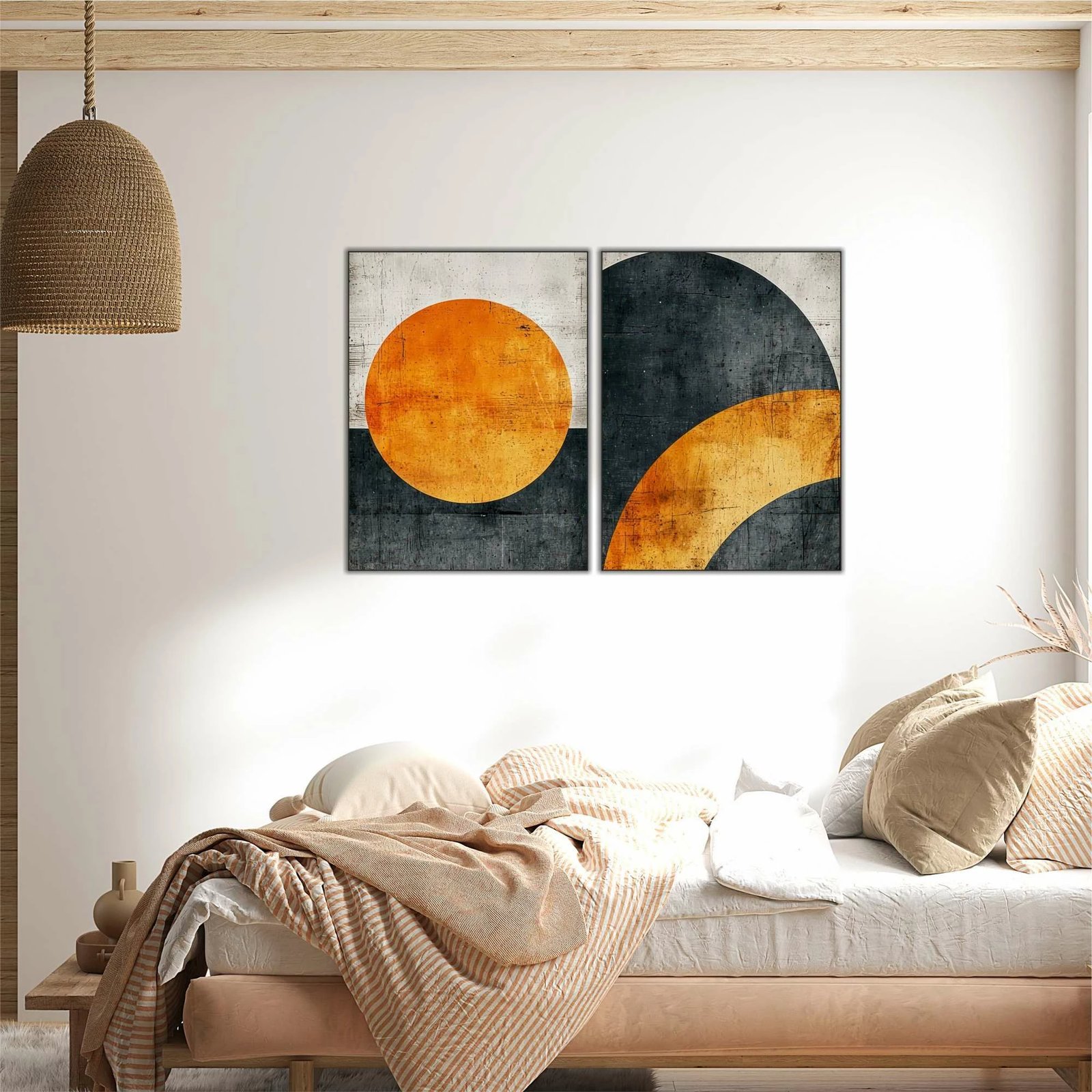 Pikturë dekorative MDF (2 copë), Wallity, shumëngjyrëshe, 40x60 cm